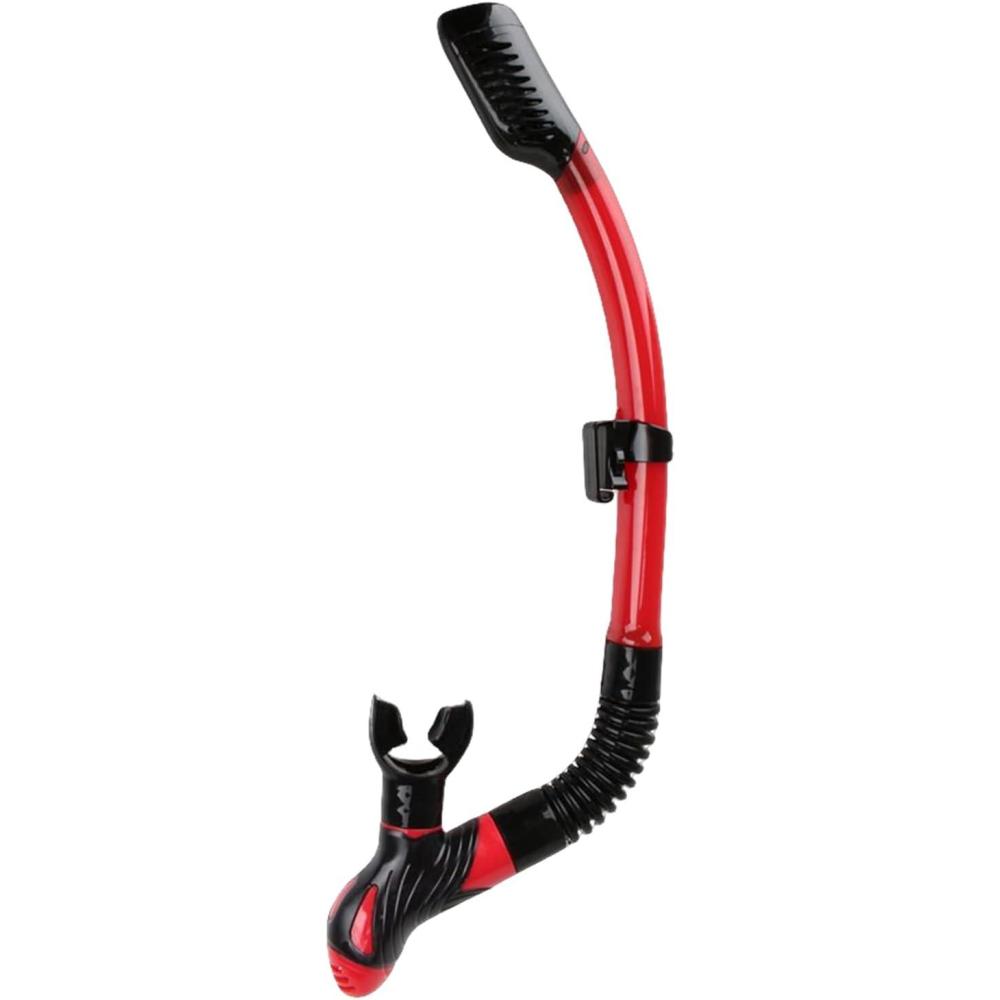 imageCOPOZZ Diving Dry Top Snorkel with OneWay Purge Valve Silicone Mouthpiece for Scuba Diving Freediving