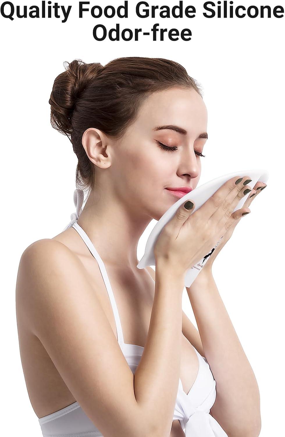 imageCOPOZZ Adult Swim Caps Silicone Waterproof Comfortable Swimming Cap for Women Long and Short HairButterfly12yrs