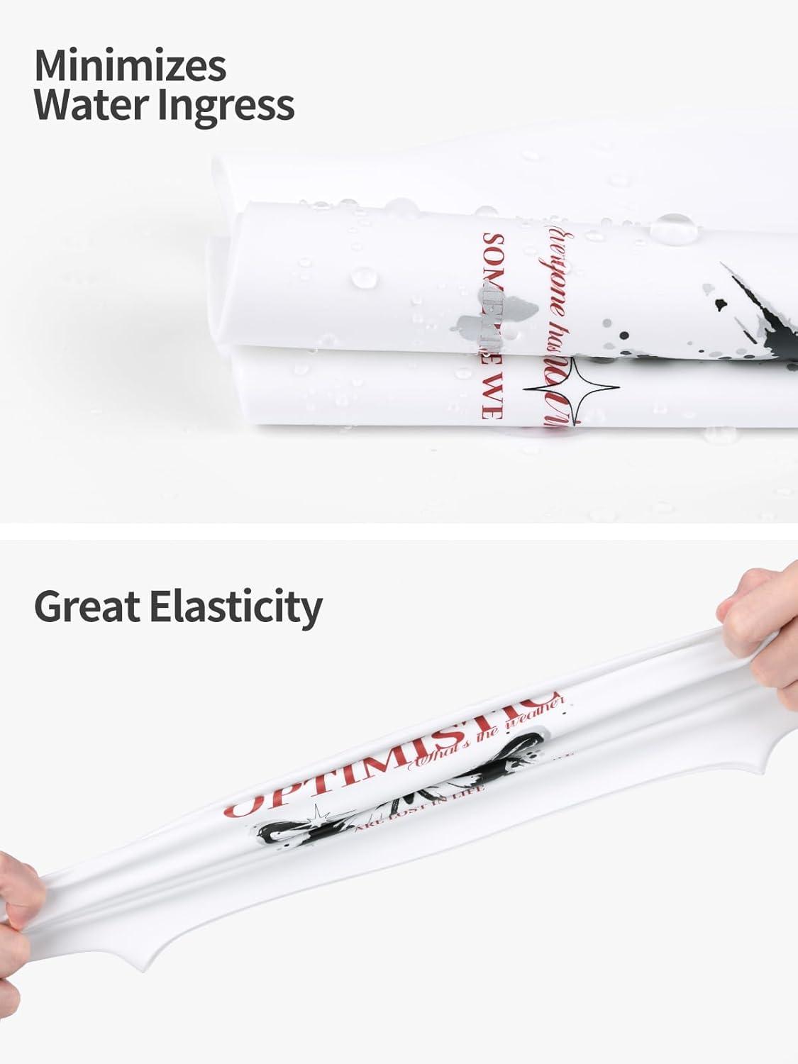 imageCOPOZZ Adult Swim Caps Silicone Waterproof Comfortable Swimming Cap for Women Long and Short HairButterfly12yrs