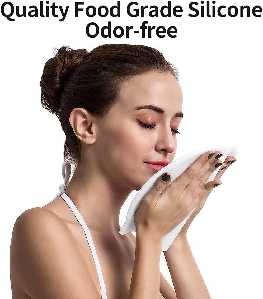 imageCOPOZZ Adult Swim Caps Silicone Waterproof Comfortable Swimming Cap for Women Long and Short HairPlum Blossom12yrs