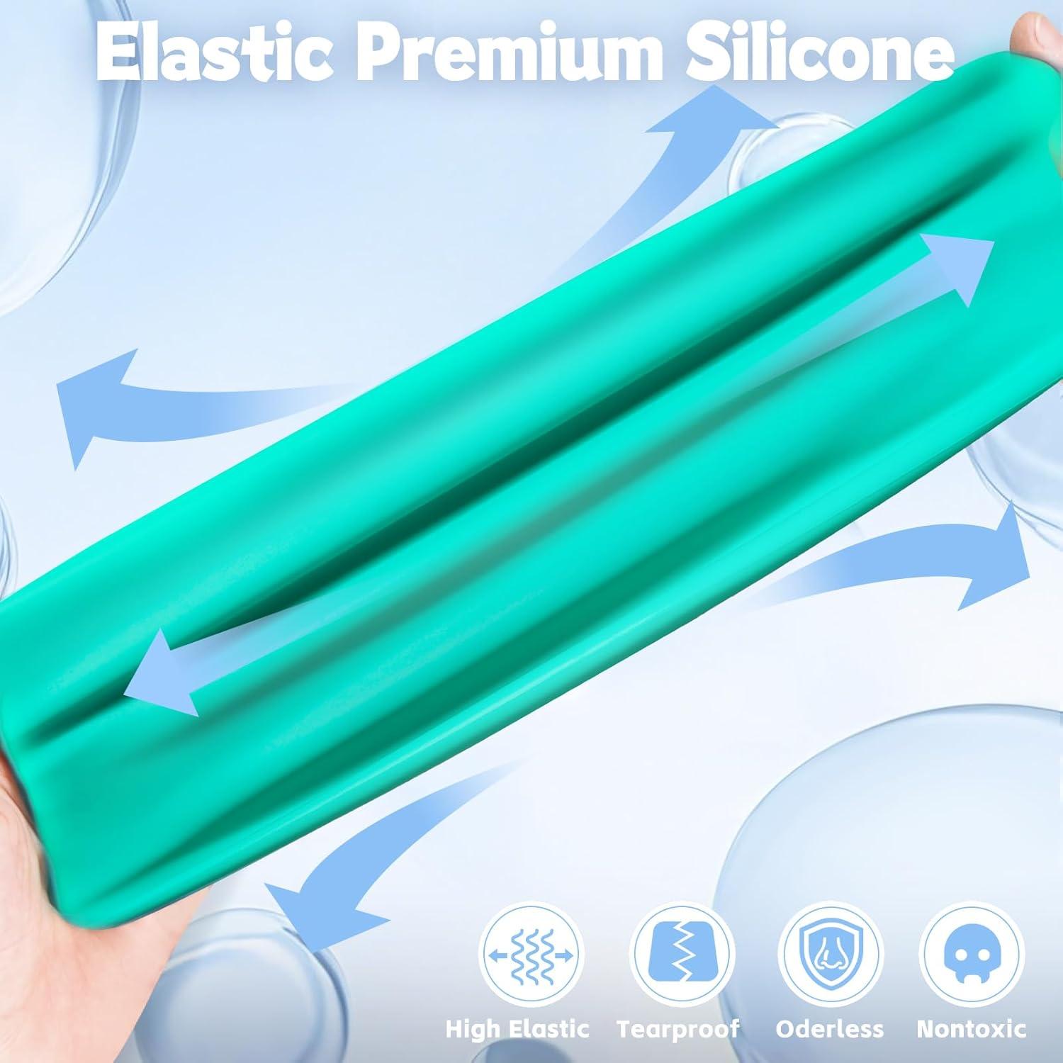 image:imageVegoVia Large Swim Cap for Braids and Dreadlocks Waterproof Silicone Swimming Cap for Women Men Adult Long Hair to Keep Hair DryGreen