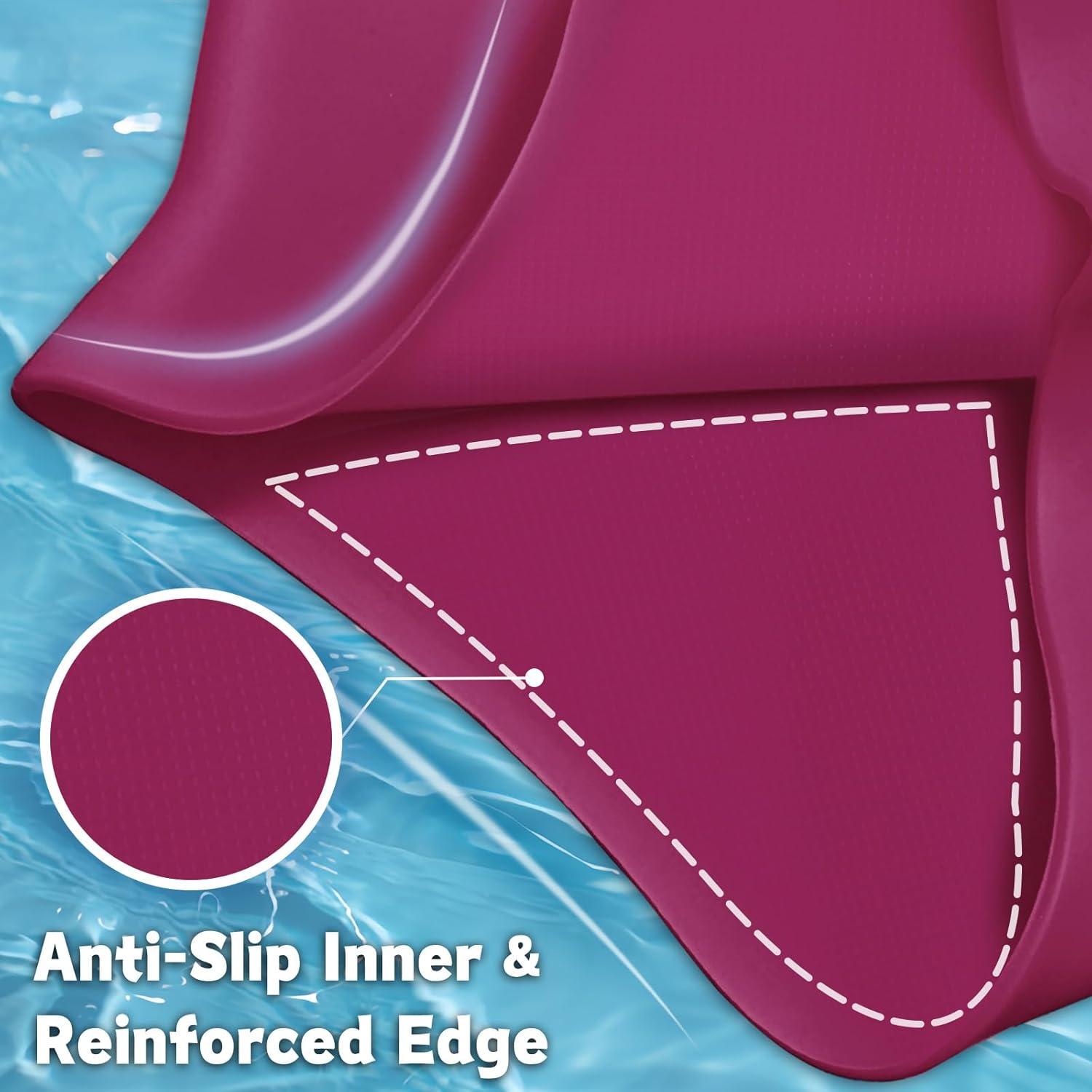 image:imageVegoVia Large Swim Cap for Braids and Dreadlocks Waterproof Silicone Swimming Cap for Women Men Adult Long Hair to Keep Hair DryMaroon
